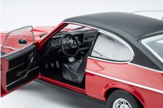 Ford Capri II Ghia 3.0 (1974 - 1977)  - spanisch red with vinyl top black Touring Modelcars 1:18 Metallmodell  - Türen, Motorhaube und Kofferraum zu öffnen!